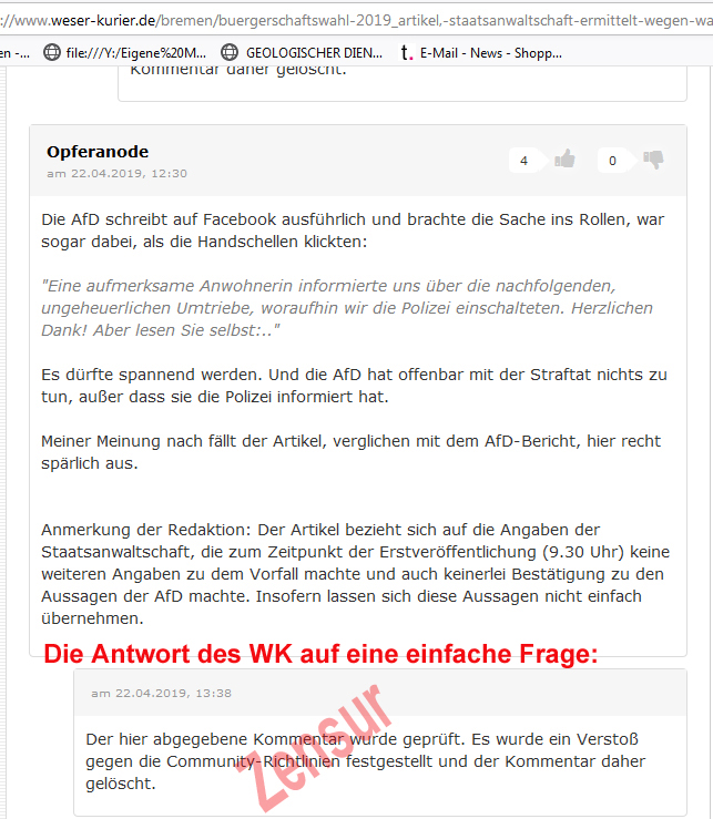 Eine leichte Frage-zensiert