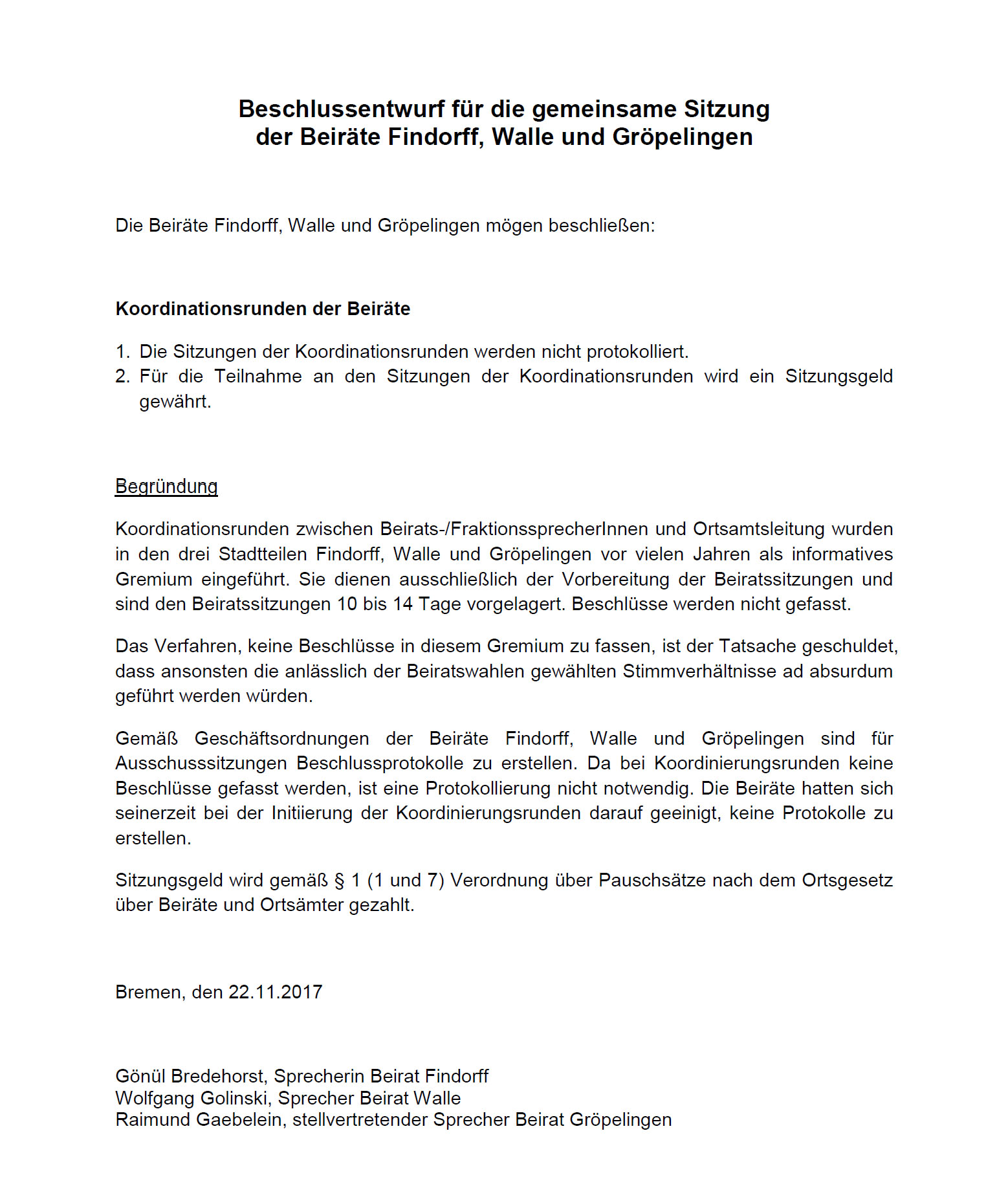 Gegenantrag